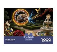 Giardino dei ricci Puzzle in Legno Impermeabile DIY Puzzles Da 1000 Pezzi Regali Per Adulti Colorati Giochi Di Impegnativi