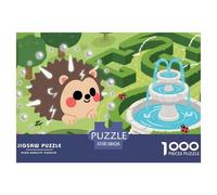 Giardino dei ricci Puzzle in Legno Impermeabile DIY Puzzles Da 1000 Pezzi Regali Per Adulti Divertenti Giochi Educativi
