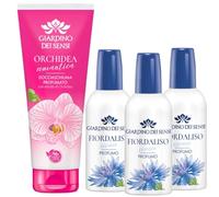 Giardino Dei Sensi Fiordaliso Vivace - Profumo Donna Spray 100 ml + Doccia Schiuma 100 ml In Omaggio - Fragranza delicata, set completo per un rituale di bellezza (3 Unità)