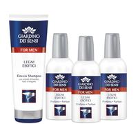 Giardino Dei Sensi Legni Esotici - Profumo Uomo Spray 100 ml + Doccia Shampoo 250 ml In Omaggio Con Estratti Di Bambù Teak e Mogano (Legni Esotici 3)
