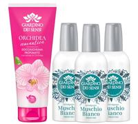 Giardino Dei Sensi Narciso Segreto - Profumo Donna Spray 100 ml + Doccia Schiuma 100 ml In Omaggio - Fragranza delicata, set completo per un rituale di bellezza (3 Unità)