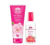 Giardino Dei Sensi Peonia Sublime - Profumo Donna Spray 100 ml + Doccia Schiuma 100 ml In Omaggio - Fragranza delicata, set completo per un rituale di bellezza (1 Unità)