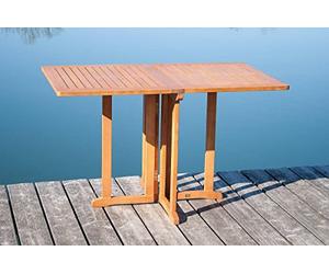 GIARDINO DEL PIACERE Balcone Tavolo Baltimora, Eucalipto FSC®, angolare