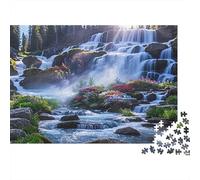 Giardino delle cascate Puzzles 1000 Pezzi Carta riciclata per adulti Puzzle per adulti Gioco stimolante Ottima idea regalo per relax per uomini e donne 70x50cm/1000pcs