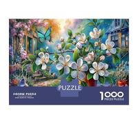 Giardino delle favole Puzzle Per Anziani Antistress, Campo fiore Cartone Extra Spessore, Concentrazione, Ocio Tranquillo, Regalo Di Inaugurazione 52x38cm/1000pcs