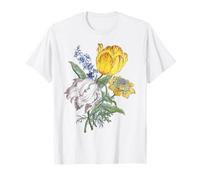 Giardino di fiori selvatici grafici del fiore botanico Maglietta