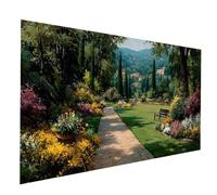 Giardino Diamond Painting Kit Completo, Diamond Painting Paesaggio, Diamante Dipingere con i Numeri Adulti 80 x 160CM, Kit Punto Croce Diamantini Crystal Art Pittura Con Numeri, Regalo Donna JXL-8947