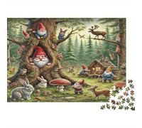 Giardino Gnomes Fantasy Puzzle 1000 Pezzi Adulti In Incastro Perfetto,Un Busta Di Puzzle A Rompicapo Per Enigma Ultra Difficile,Ideale Per Serata Giochi in Scatola,Il Miglior Regalo Per Gli Amanti D