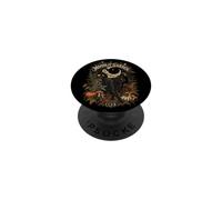 Giardino Incantato con Gatti Neri sotto la Luna PopSockets PopGrip Adesivo