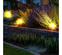 Giardino Lampada Luce Esterna Solare con Picchetto Chiodi Batteria IP44 LED 3x