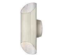 Giardino Lampada Parete LED Dimmerabile Lanterna Su Mano Giù Luce Carson Nickel [EEK: F]