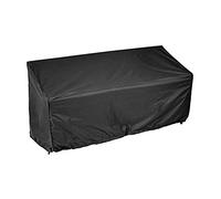 Giardino nero per panchine copre lunghe sedie borse di stoccaggio pieno per protezione proteggere mobili patio stanza all'aperto maglia gancio in legno