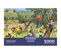 Giardino Olivi Toscana Puzzle in Legno Impermeabile DIY Puzzles Da 1000 Pezzi Per Adulti Divertenti Per Decorazioni Domestiche