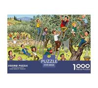 Giardino Olivi Toscana Puzzle in Legno Impermeabile Puzzles Da 1000 Pezzi Regali Per Adulti Impossibili Per Decorazioni Domestiche