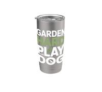Giardino per cani da giardiniere con il cane Bicchiere termico in acciaio inox doppia parete