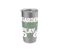 Giardino per cani da giardiniere con il cane Bicchiere termico in acciaio inox doppia parete