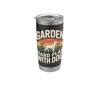 Giardino per cani da giardiniere con il cane Bicchiere termico in acciaio inox doppia parete