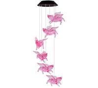 Giardino Per Installare Facile, Led Cambiare Colore Con Luce Solare Decorativo Esterno, Lanterna Pig Led Carino, Luce Chime Solar