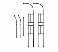 Giardino per Piante Rampicanti, L 75*A 267cm, 55cm | Componenti in plastica, Arco Fiori Decorativo, Sostegno piante orto, Per pubblici