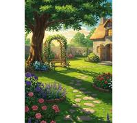 Giardino Puzzle 2000 Pezzi per Adulti e Ragazzi, Puzzles Classico, Puzzle Adulti 2000 pezzi Fiore del giardino, Decorazione Casa, Idea Regalo Creativa e Divertente, Intrattenimento Antistress 100x70cm