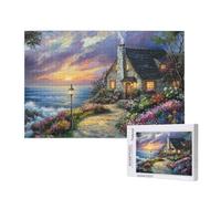 Giardino Puzzle 300 Pezzi, Puzzle Case Pattern Design con Confezione Regalo, Fai da te Puzzles in Legno, Dimensione Di 40x28cm, Regalo Adulti Lntrattenimento Creativo, Collection Regali Decor,p952t