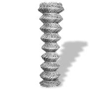 Giardino Recinzione Confine per All'aperto Cortile, Recinzione in Rete in Acciaio Zincato 25x1 m Argento