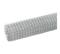 Giardino Recinzione Confine per All'aperto Cortile, Recinzione in Rete per Pollaio Acciaio Zincato 25x0,5 m Argento