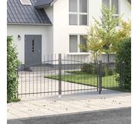 Giardino Recinzione Confine Recinzioni Decorative All'aperto, Cancello da giardino Nero 100 x 400 cm