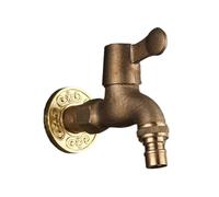 Giardino retrò acqua fredda Tap a parete montata Outlet d'acqua a rubinetto esterno può essere collegato a un tubo d'acqua esterno maniglia singola per lavatrice G1/2 rame 14 cm LWX