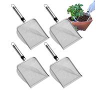 Giardino Setaccio Setaccio Pavimento per Rocce - 2/2,8/3,8/5 mm di Sabbia di Sabbia di Compost Sabbia per Il Giardinaggio, Schermo di Setaccio in Acciaio 4X, Scoop di rinvasatura e Pala di Salet
