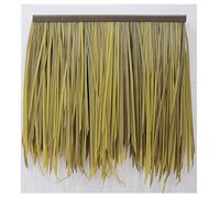 Giardino Simulazione Thatch Tile Plastica Capelli Erba Spiaggia Paesaggio Casa Gazebo Comunità Erba Capannone Villaggio Bar Grondaia Paesaggio Decorazione Paglia Rotolo Paglia Finta(Yellow d,6pcs)