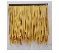 Giardino Simulazione Thatch Tile Plastica Capelli Erba Spiaggia Paesaggio Casa Gazebo Comunità Erba Capannone Villaggio Bar Grondaia Paesaggio Decorazione Paglia Rotolo Paglia Finta(Yellow a,10pcs)