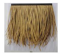 Giardino Simulazione Thatch Tile Plastica Capelli Erba Spiaggia Paesaggio Casa Gazebo Comunità Erba Capannone Villaggio Bar Grondaia Paesaggio Decorazione Paglia Rotolo Paglia Finta(Yellow c,15pcs)