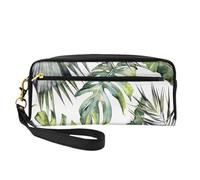 Giardino tropicale, Borsa per il trucco Borsa per cosmetici Borsa da viaggio portatile da toilette Astuccio in pelle per donne e ragazze