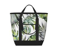 Giardino tropicale,Borsa porta pranzo grande capacità isolata per donne e uomini, lavoro, picnic, viaggi