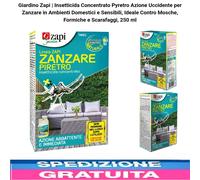 Giardino Zapi Insetticida Concentrato Pyretro Azione Uccidente per Zanzare...