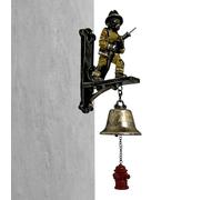 Giarre Retrò Di Pompieri, Campanello Commemorativo, Tema Dei Vigili Del Fuoco Con Design Idranta, Creativa Suoni Di Allarme Ad Allarme Rumoroso, Decorazione A Parete Per Il Giardino Giardino Domestico