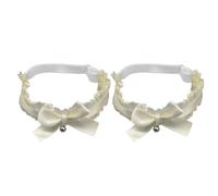 Giarrettiera alta coscia Punk Gotik gamba giarrettiera regolabile elastico coscia anelli per le donne Halloween Cosplay costume gamba regolabile, bianco, Taglia unica