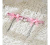 Giarrettiera con fiocco rosa, regalo da sposa per la sposa - qualcosa di rosa per la festa Tagli UnicaColore unicoPoliestere