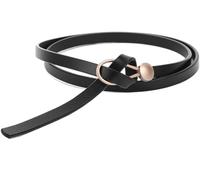 GIAYEU Cintura annodata, cinture for donna Cintura da donna Cintura alla moda femminile Jeans Cintura selvaggia for donna Cinture da vita(Black)