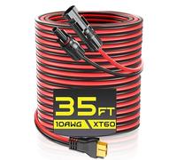 Gibbab - Cavo di prolunga di ricarica per connettore solare XT60, 10 AWG, cavo adattatore XT60 da 35 piedi a pannello solare per batteria LiFePO4, stazione di alimentazione portatile, Ecoflow