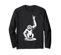 Gibbon Punk Rock Rocker Heavy Metal Maglia a Manica