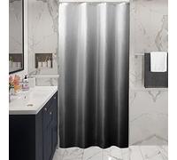 Gibelle Tenda da doccia piccola 91 x 182 cm, tenda da doccia stretta per bagno, tessuto a nido d'ape, impermeabile, lavabile in lavatrice