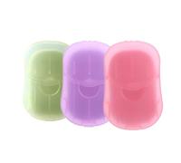 GIBENUO 3 scatole (150 fogli) di sapone per lavare le mani per viaggi all'aperto, escursioni, sapone portatile per viaggi, feste, scuola, campeggio