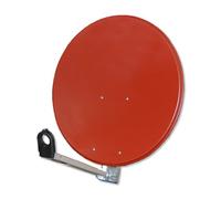 Gibertini Specchio satellitare in alluminio, 75 cm, rosso mattone
