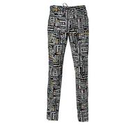 GIBLOR'S Art.14P08P477 Pantalone Cuoco Alan Fantasia Menu Nero (XL)