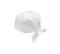 GIBLOR'S - Bandana Unisex Uomo Donna per aiuto cuoco, lavapiatti, Commis, Pub, Cucina, Pasticceria, Hotel, in Cotone, taglia unica, diversi colori (Bianco)