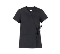 GIBLOR'S - Casacca Ilaria da Donna per Wellness, Centro Estetico, Spa, Fitness, Centro Benessere, Erboristeria, Beauty farm, Terme, in Cotone (Nero XS)
