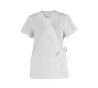 GIBLOR'S - Casacca Ilaria da Donna per Wellness, Centro Estetico, Spa, Fitness, Centro Benessere, Erboristeria, Beauty farm, Terme, in Cotone (Bianco XL)