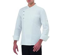 GIBLOR'S Giacca Chef Emanuel, Manica Lunga, Bottoni a Pressione (Bianco, XX-Large)